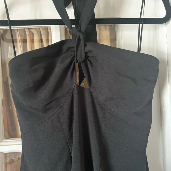 Abercrombie & Fitch Black Strapless Halter-Tie Mini Dress - Picture 5 of 8